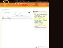 Tablet Screenshot of parteq.flintbox.com
